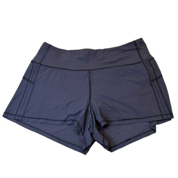 Lululemon Cinch and Stretch Shorts Size 8 Gray Lined 2.5" Inseam Rare - Picture 1 of 8
